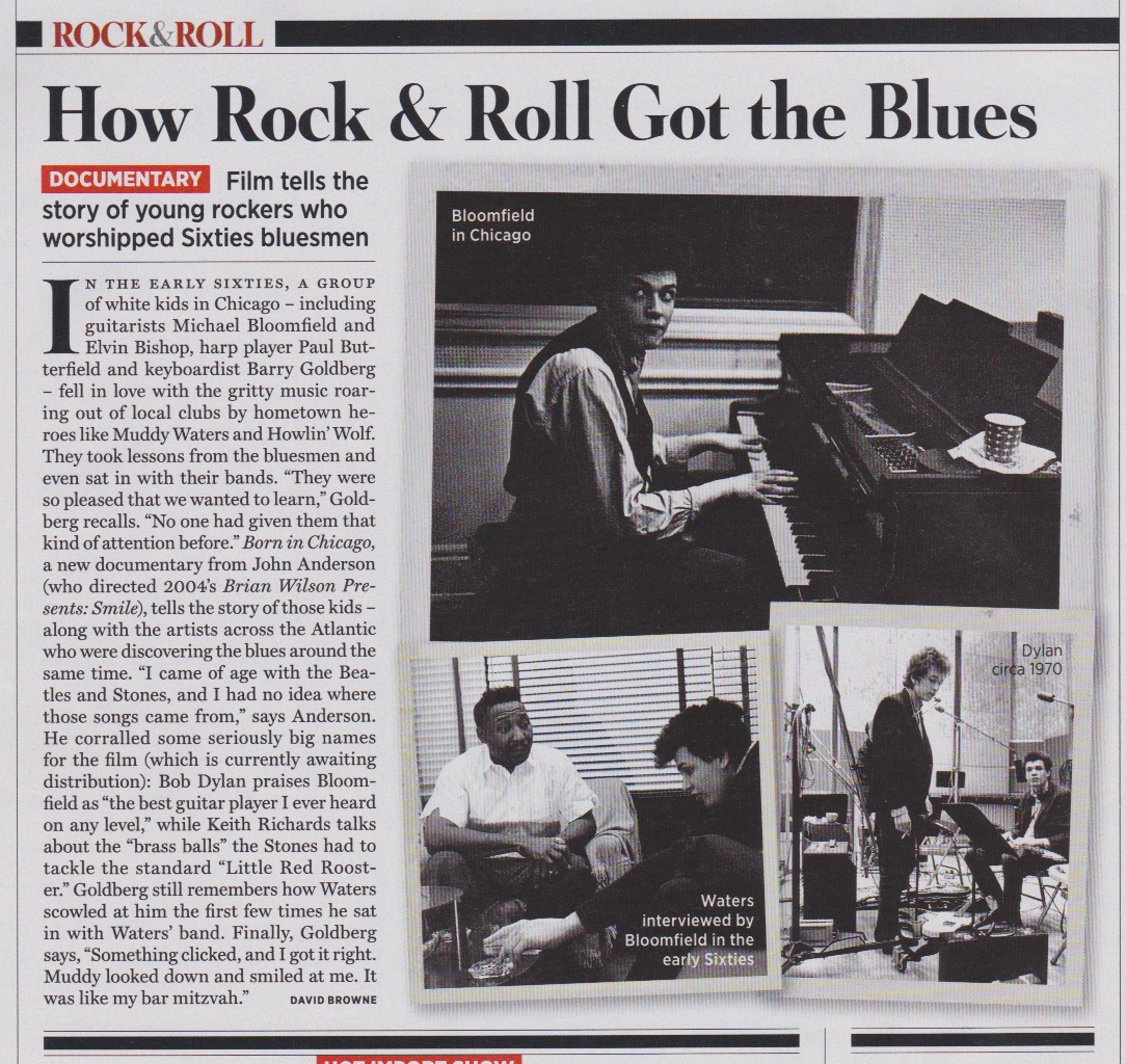 Rolling Stone Sept 12 Born in Chicago article
